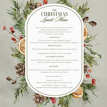 menu pranzo di natale all hotel gaarten di gallio