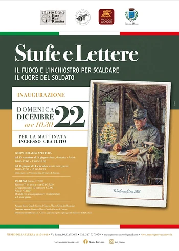 mostra stufe e lettere al museo della grande guerr