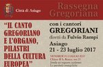 RASSEGNA GREGORIANA-musikalischen Beitrag mit Asiago-21 23. Juli 2017 von Cantori Gregoriani